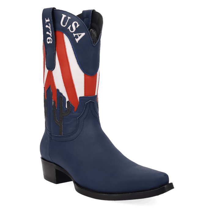 PRODUCT SHOT FREEDOM LEATHER BOOT AT 45 DEGREE ANGLE
