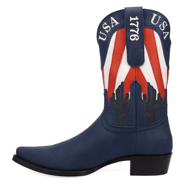 PRODUCT SHOT FREEDOM LEATHER BOOT AT 135 DEGREE OUTSIDE ANGLE
