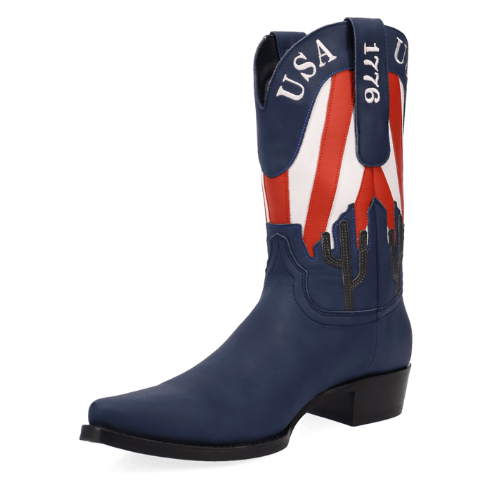 PRODUCT SHOT FREEDOM LEATHER BOOT AT 225 DEGREE ANGLE