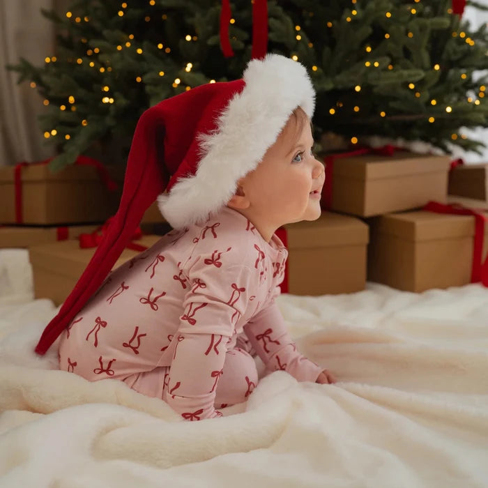 FRILL ZIP ROMPER | Red Bows