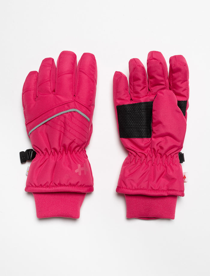Gants de ski isolés avec détails réfléchissants
