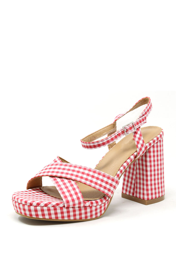 Gingham High Heel