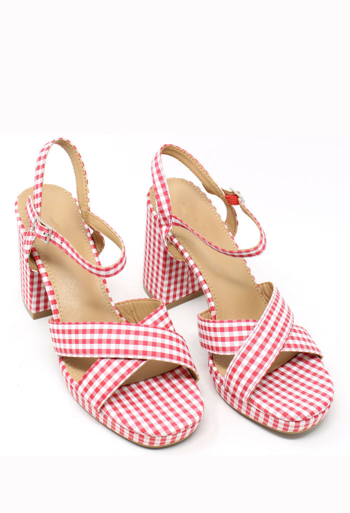 Gingham High Heel
