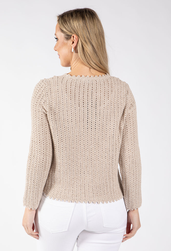 Ginza Crochet Knit Jumper