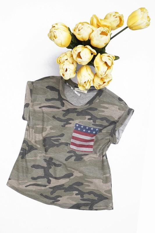 GIRLS Camo top (final sale)