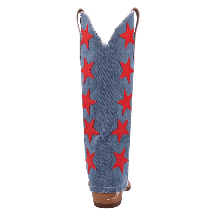 PRODUCT SHOT GLORY DAYS LEATHER BOOT AT 180 DEGREE BACK ANGLE