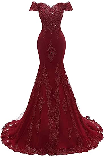 Green Lace Prom Dress 2022 Mermaid Off the Shoulder Corset Back Prom Dresses