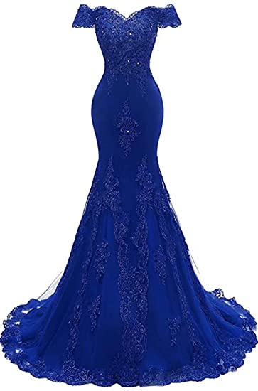 Green Lace Prom Dress 2022 Mermaid Off the Shoulder Corset Back Prom Dresses