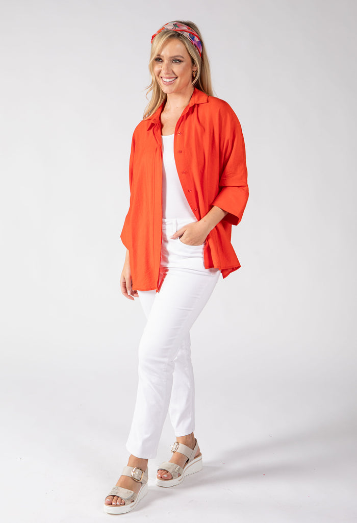 Guadalupe Linen Look Blouse