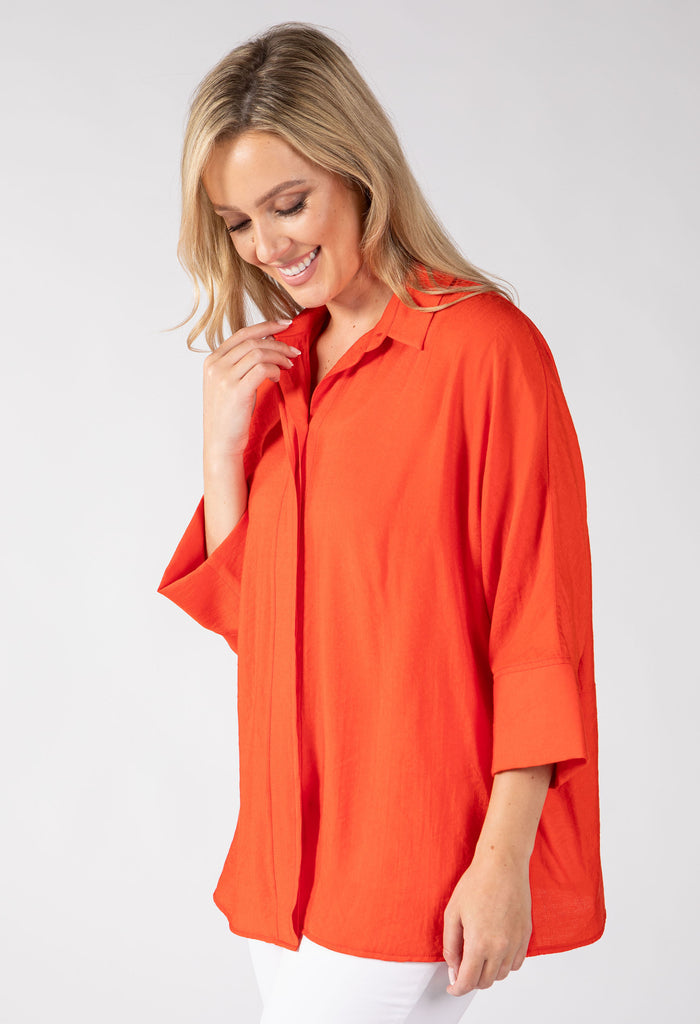 Guadalupe Linen Look Blouse