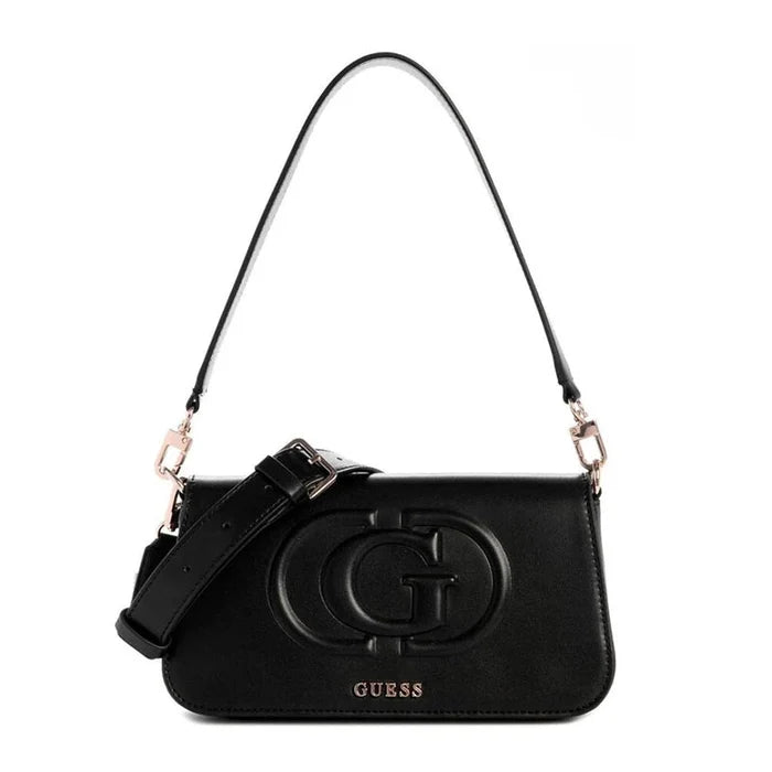 GUESS Eco Mietta 4G Logo Mini Shoulder Bag - BLACK - GB188 - Runner