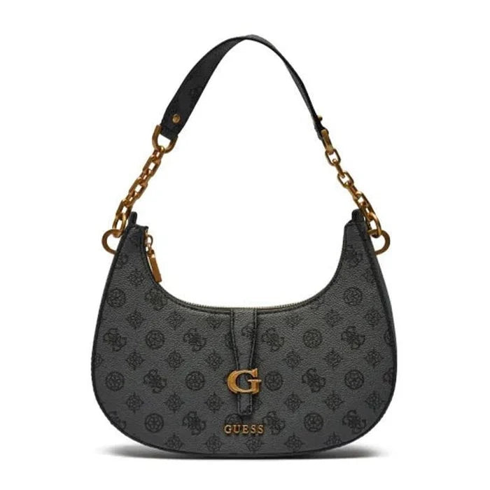 GUESS Kuba Top Zip Shoulder Bag - GREY - GB182 - Runner