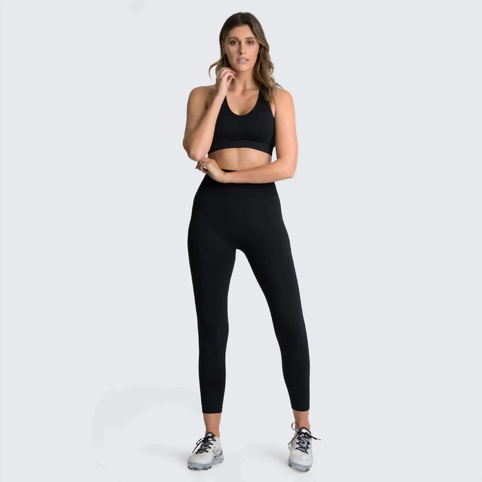 Gym Clothes Set for Women - 2-Piece Push-Up Yoga Bra & High Waist Leggings in 12 Colors - Allen-Fitness