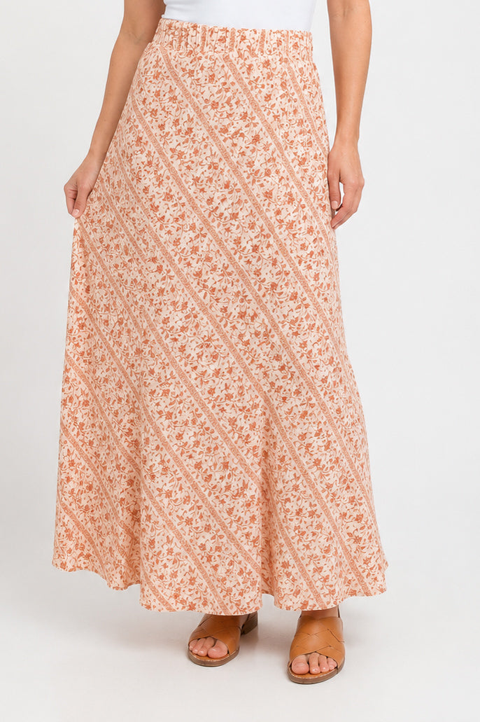 Halle Floral Patterned Maxi Skirt with Pockets (FINAL SALE)