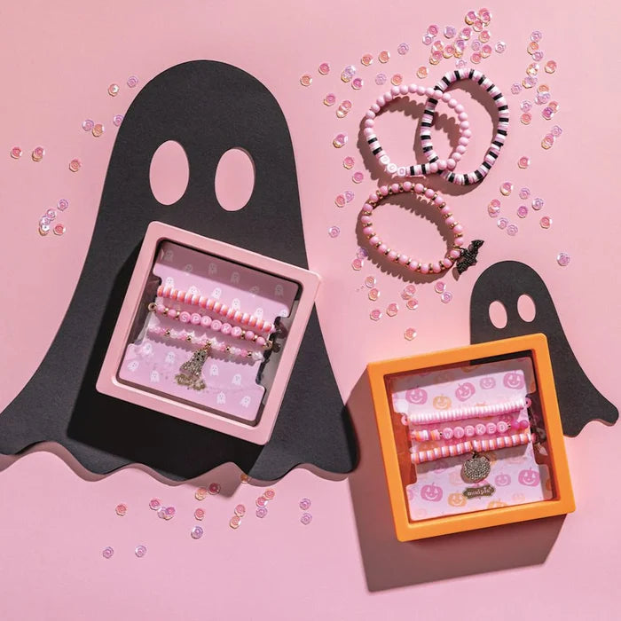 Halloween Pumpkin Bracelet Set