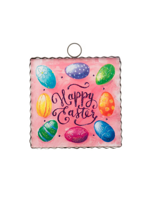 Happy Easter & Eggs Charm