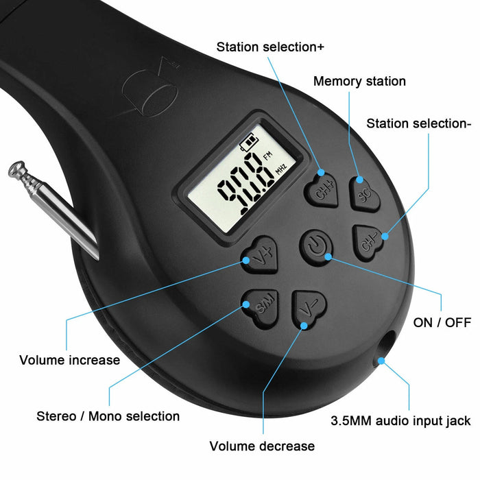 Headphones With FM Radio And Bluetooth