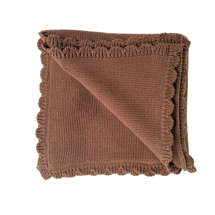 HEIRLOOM KNIT BLANKET | Chocolate