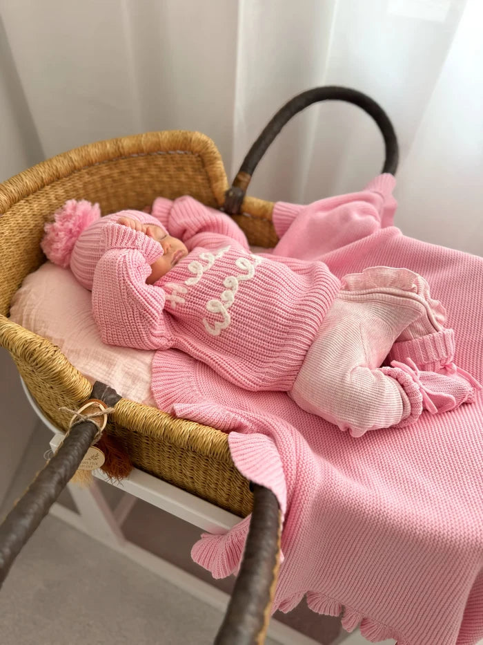 'Hello World' Chunky Knit Jumper - Marshmallow
