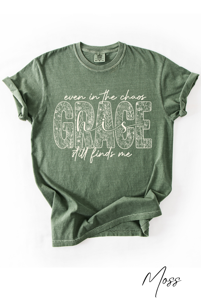 His Grace Still Finds Me Graphic Tee (Multiple Colors)