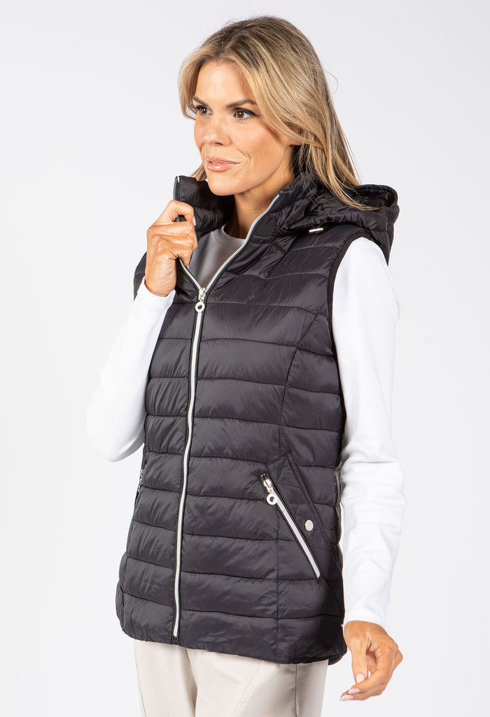 Hooded Quilted Gilet