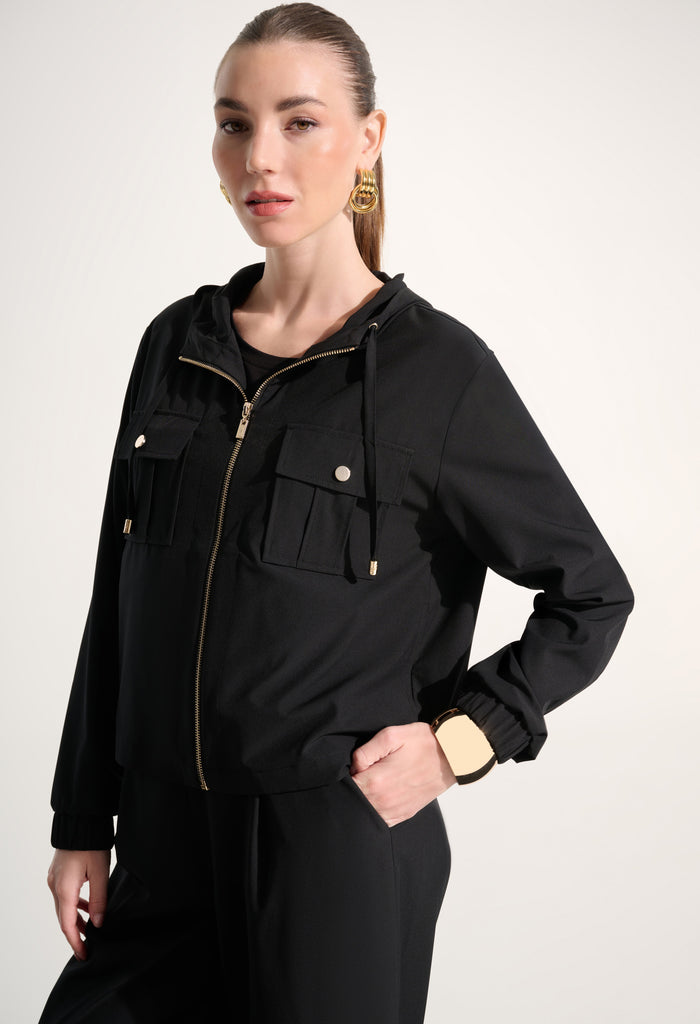 Hooded Zipper Casual Jacket