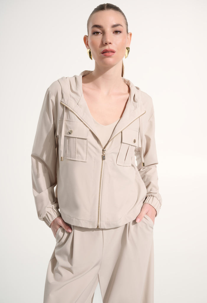 Hooded Zipper Casual Jacket