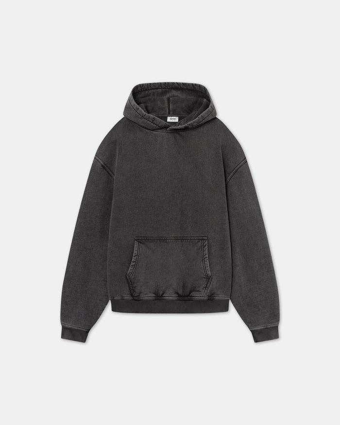Hoodie Oversize, Women - Acid wash - Vintage Black