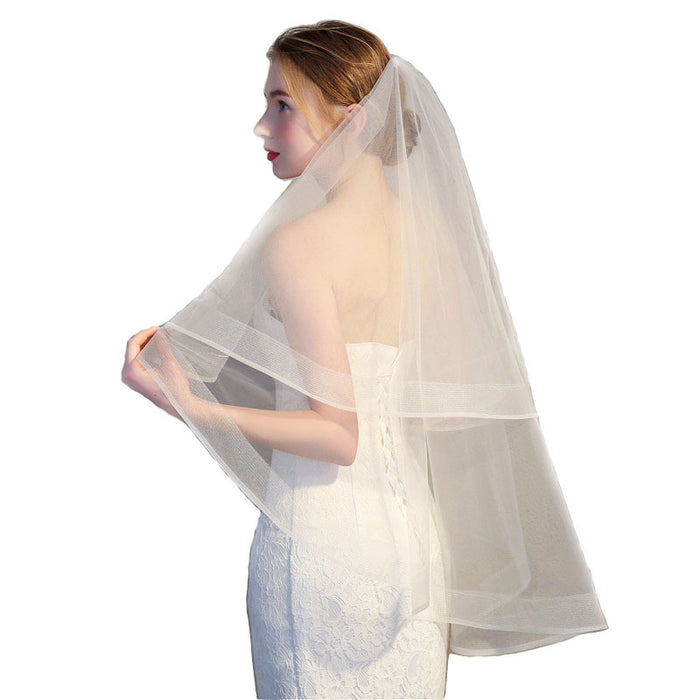 Horsehair Veil 2 Tier with Metal Comb
