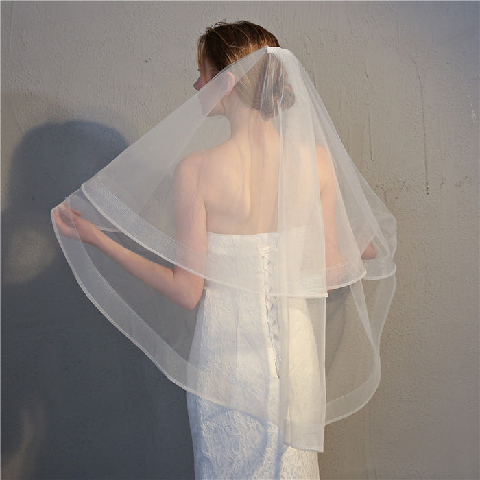Horsehair Veil 2 Tier with Metal Comb
