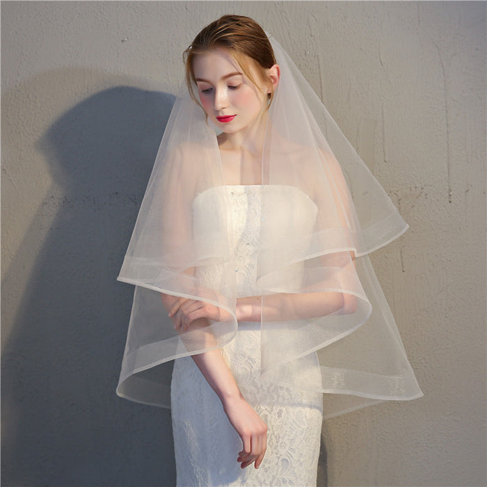 Horsehair Veil 2 Tier with Metal Comb