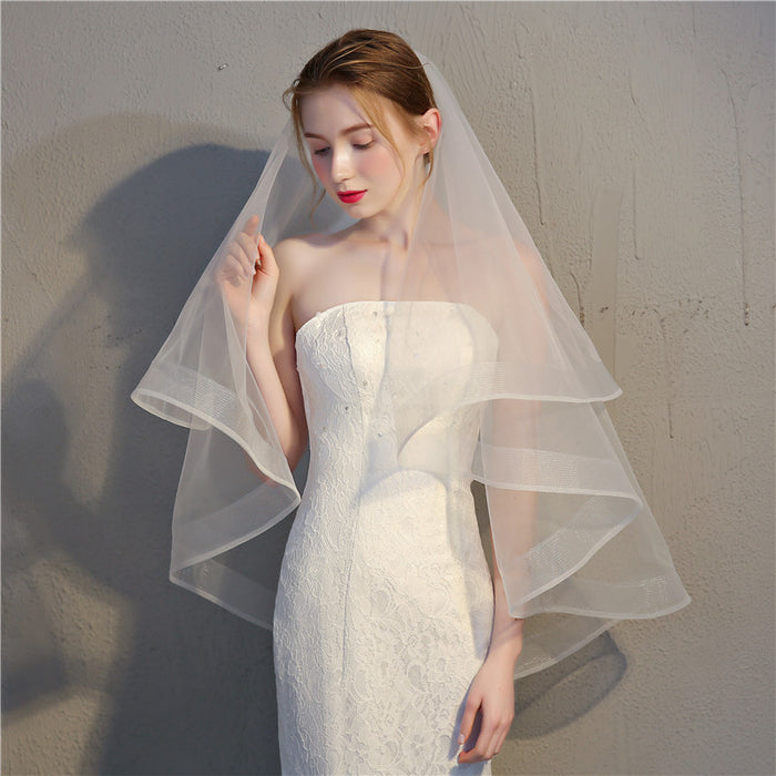 Horsehair Veil 2 Tier with Metal Comb