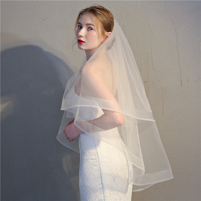 Horsehair Veil 2 Tier with Metal Comb