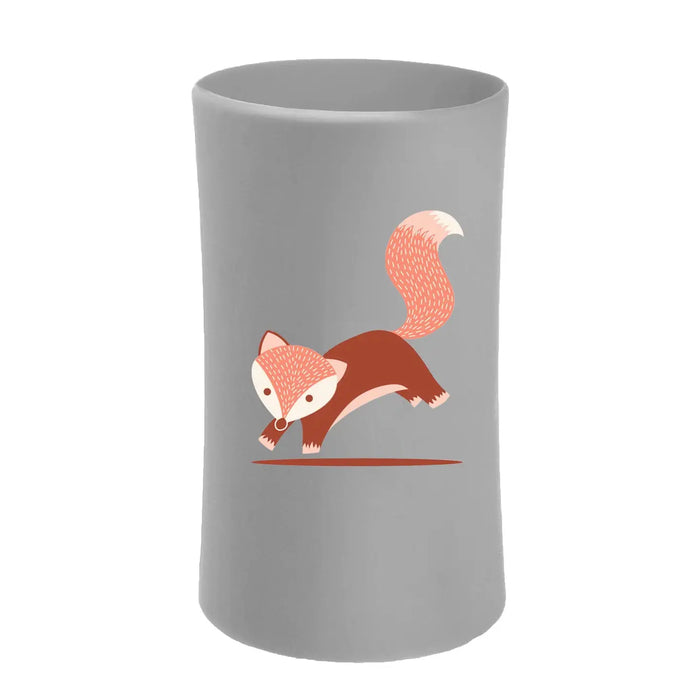 Housse silicone pour biberon inox Pura - Fox
