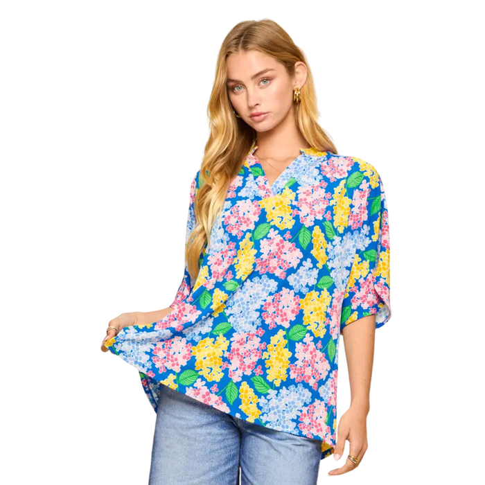 Hydrangea Social Blouse