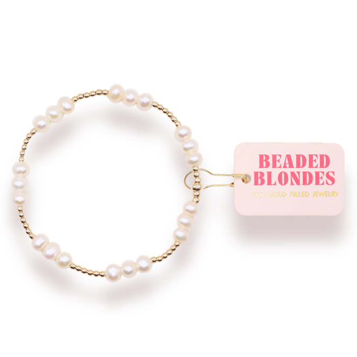 ILY Coastal Pearl Bracelet in Gold