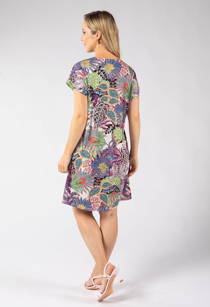 Isa Palm Tropical Dress