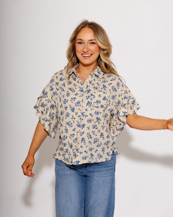 Ivy Jane | Ditsy Floral Camp Shirt