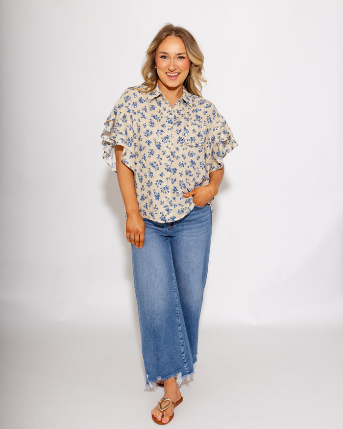 Ivy Jane | Ditsy Floral Camp Shirt