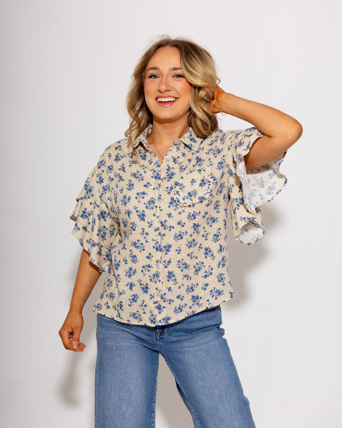 Ivy Jane | Ditsy Floral Camp Shirt