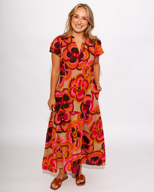 Ivy Jane I Bold Floral Midi Dress