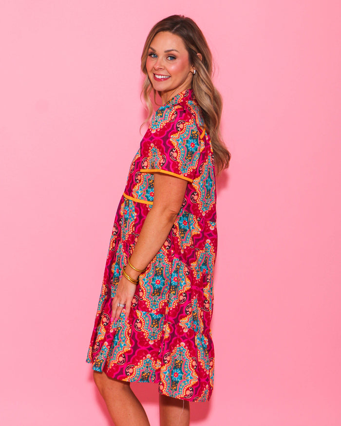 Ivy Jane | Medallion Tiered Dress