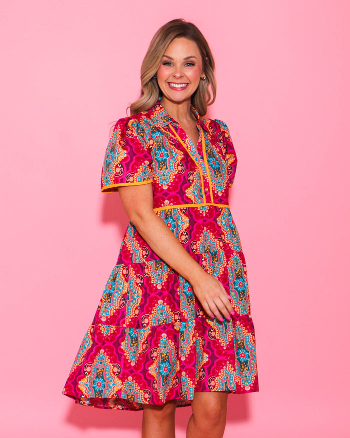 Ivy Jane | Medallion Tiered Dress