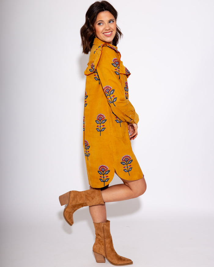 Ivy Jane | Ruffled Yoke Shirt Dress