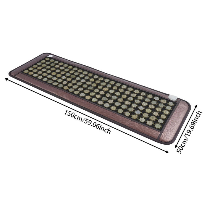Jade Tourmaline Stone Far Infrared Therapy Mat Electric Heating Pad