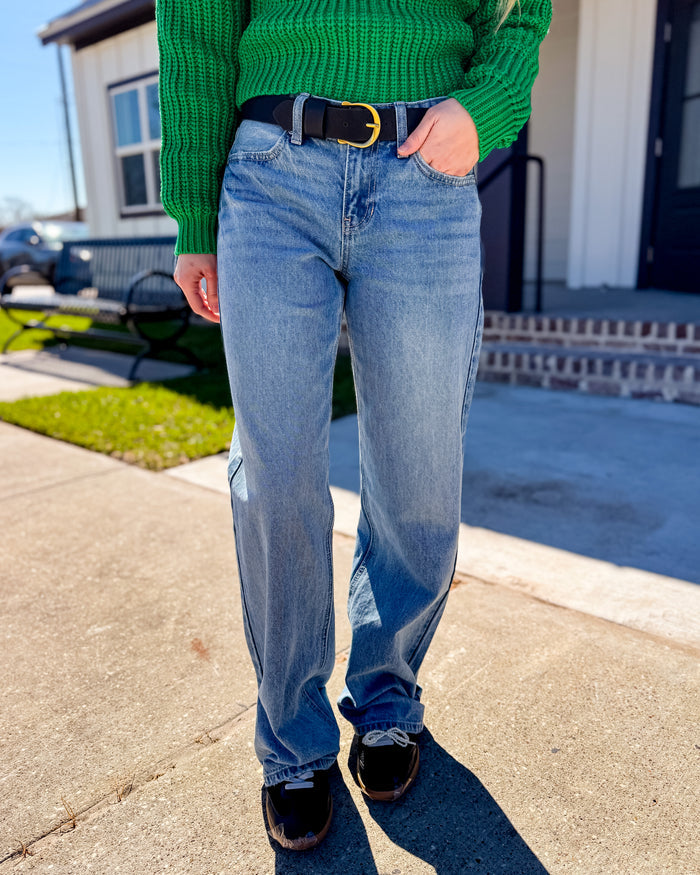JBD Low Rise Relaxed Straight Leg Jean