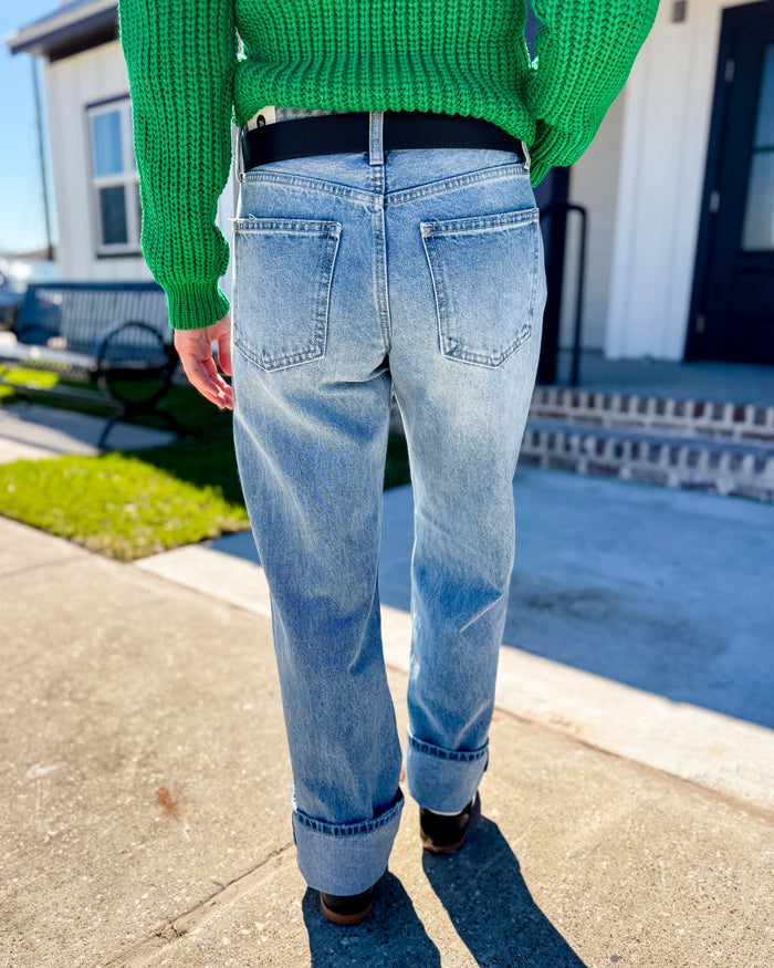 JBD Low Rise Relaxed Straight Leg Jean