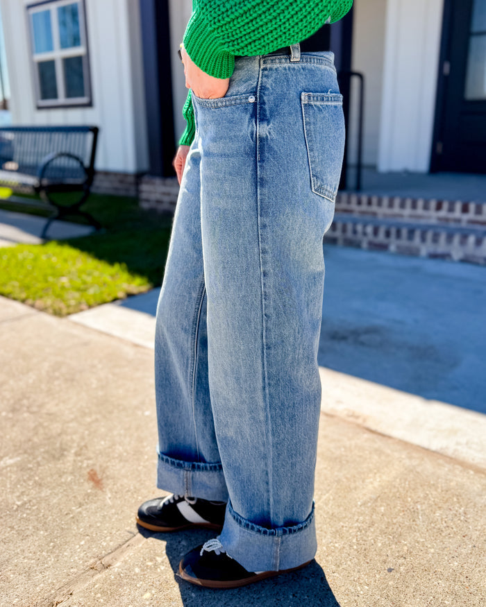 JBD Low Rise Relaxed Straight Leg Jean
