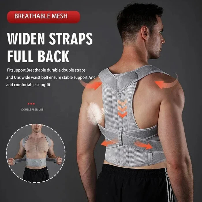 JINGBA Spine Support Corrector Back Brace for Men and Women – Adjustable Posture Straightener - Allen-Fitness