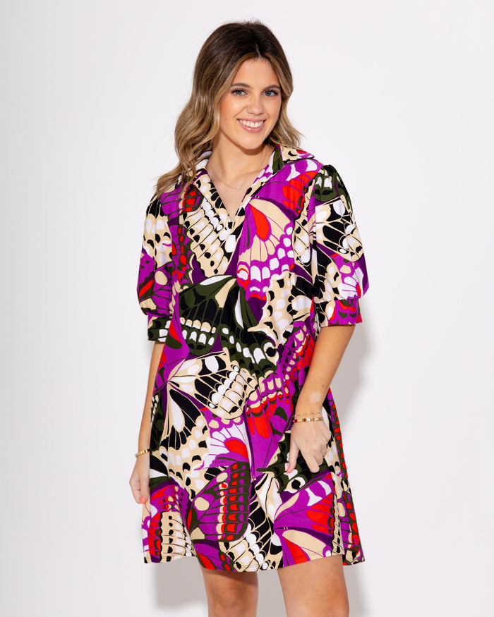 Jude Connally | Emerson Dress in Butterfly Mosaic